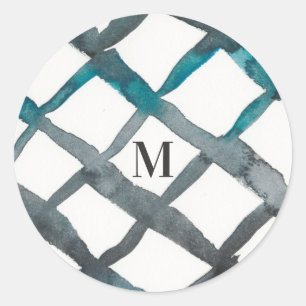 Monogram   La Mer VI Classic Round Sticker