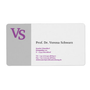 Monogram Label Sticker