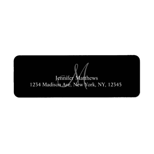 Monogram Labels (Front)