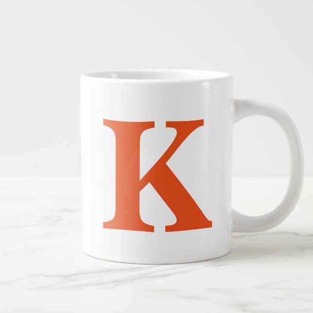 Monogram Large Coffee Mug (Right)