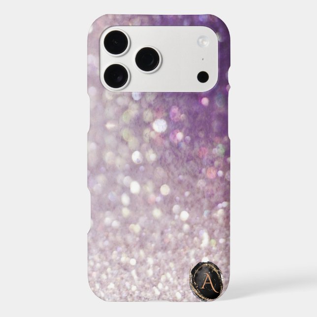 *~* Monogram Lavender Gradient Ombre Glitter (Back)