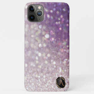 *~* Monogram Lavender Gradient Ombre Glitter iPhone 11 Pro Max Case