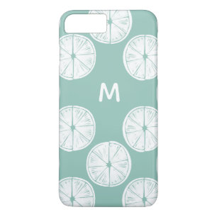 Monogram   Let's Taco About Love   Teal Lime Patte iPhone 8 Plus/7 Plus Case