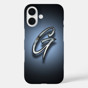 Monogram Lett er G Spotlight Background iPhone 16 Case