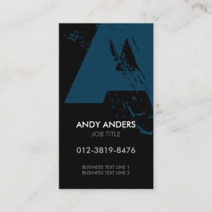 Monogram Letter A Business Card