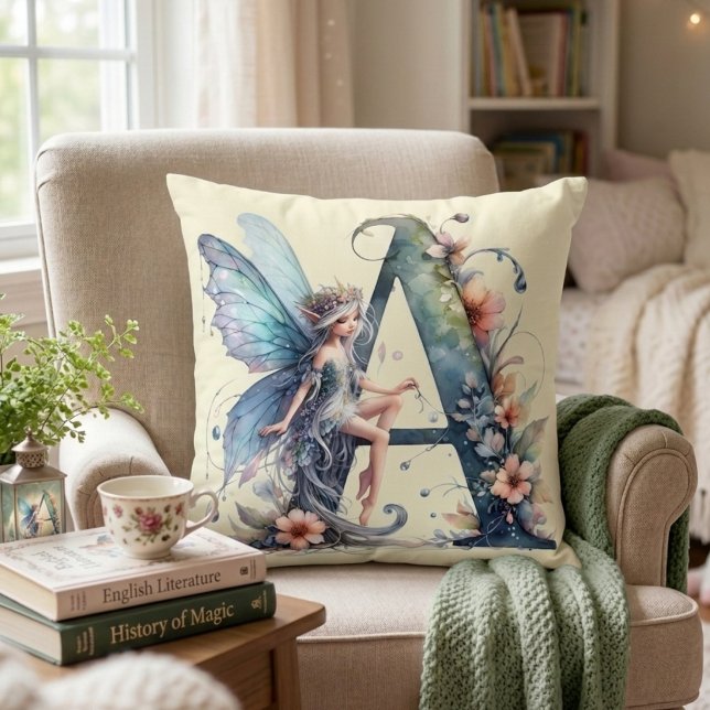 Monogram Letter A Fairy Cushion (Creator Uploaded)