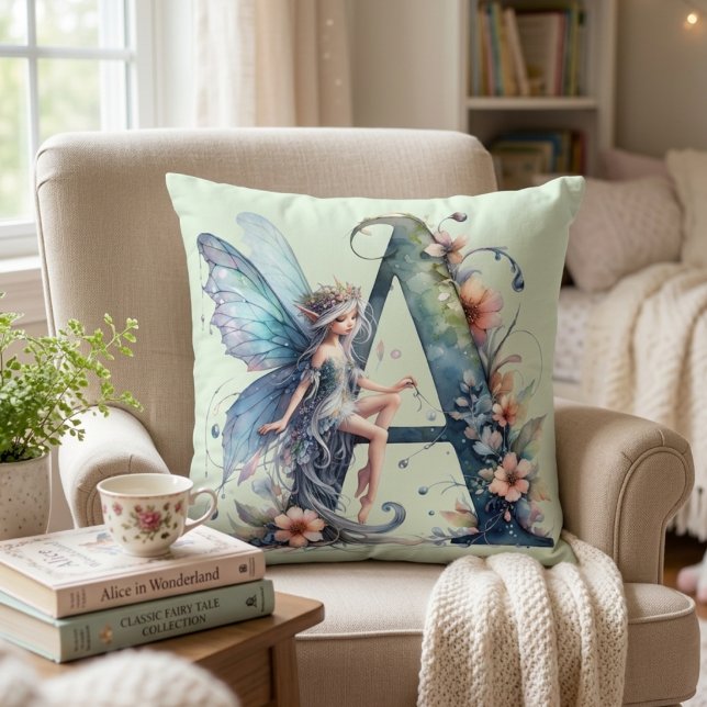 Monogram Letter A Fairy Cushion (Creator Uploaded)