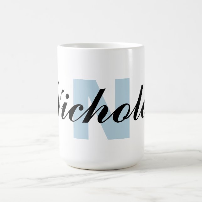 Monogram Letter and Name Coffee Mug (Center)