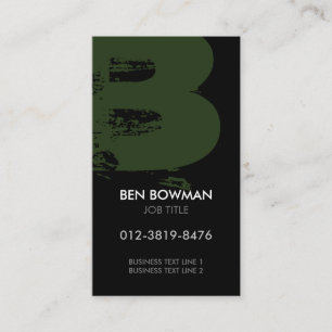 Monogram Letter B Business Card