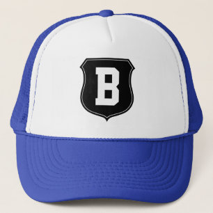 Monogram letter B hat   Personalised sports caps