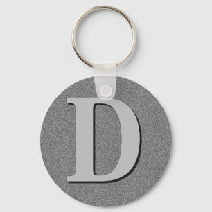 Monogram Letter D Key Ring