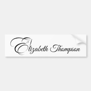 Monogram Letter E Horse  Bumper Sticker