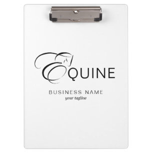 Monogram Letter E Horse Clipboard