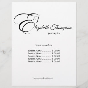 Monogram Letter E Horse in black colour Flyer