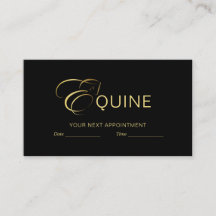 Monogram Letter E Horse in gold colour