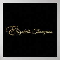 Monogram Letter E Horse in gold glitter