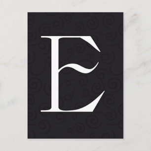 Monogram Letter E Postcard