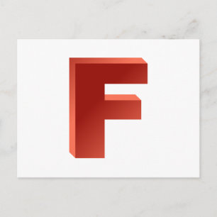 Monogram Letter F Postcard