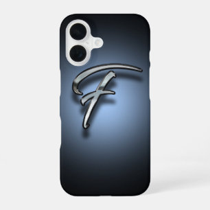 Monogram Letter F Spotlight Background iPhone 16 Case