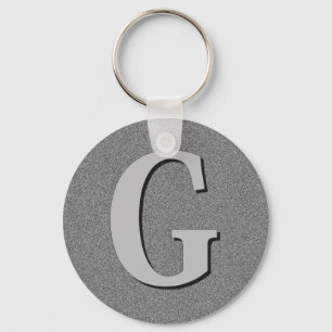 Monogram Letter G Key Ring