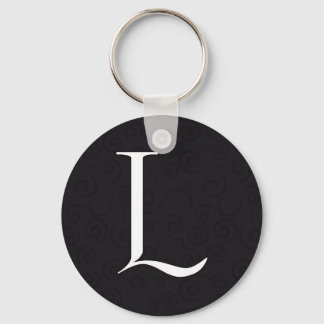 Monogram Letter L Key Ring