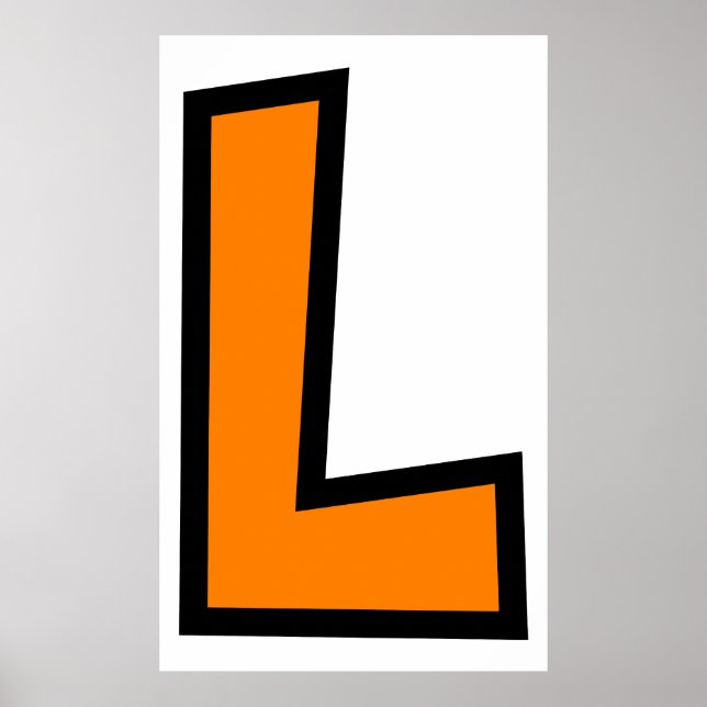 Monogram Letter L Poster (Front)