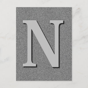 Monogram Letter N Postcard