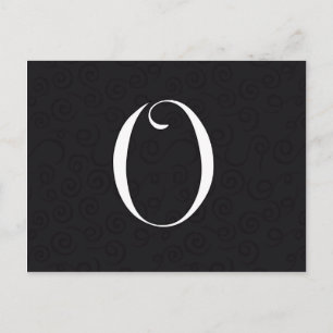 Monogram Letter O Postcard
