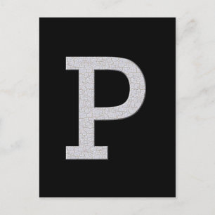 Monogram Letter P Postcard