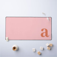 Monogram Letter Pink & Red Minimalist