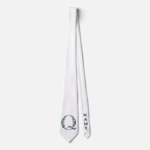 Monogram Letter Q Tie