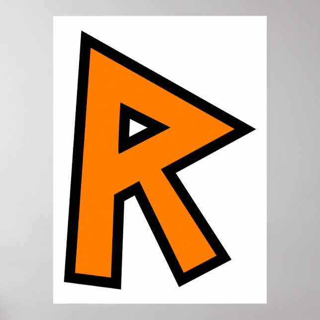 Monogram Letter R Poster (Front)