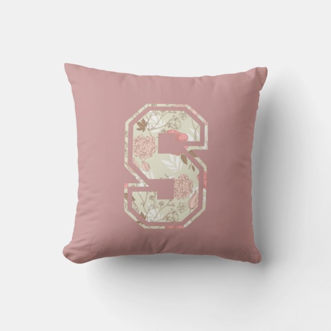 Monogram Letter S Cushion (Front)