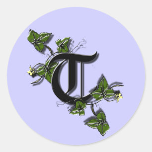 Monogram Letter T sticker