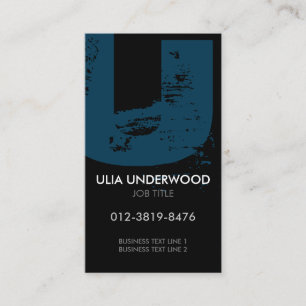 Monogram Letter U Business Card