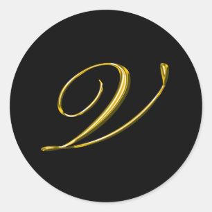 Monogram Letter V Wedding Envelope Seal
