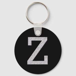 Monogram Letter Z Key Ring