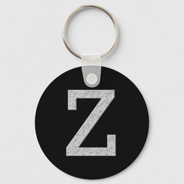 Monogram Letter Z Key Ring (Front)