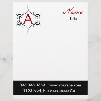 monogram letterhead