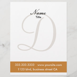 monogram letterheads personalised letterhead