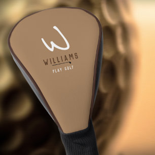 Monogram Light Brown golf head cover