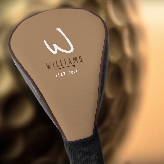 Monogram Light Brown golf head cover (Creator Uploaded)