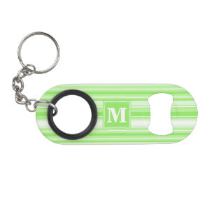 Monogram lime green stripes