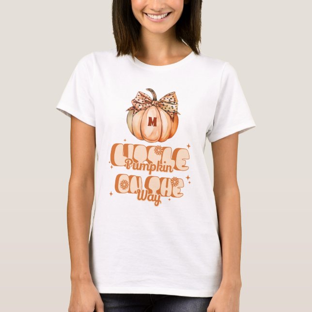 Monogram Little Pumpkin on the Way T-Shirt (Front)
