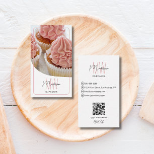 Monogram Logo Bakery Business Card
