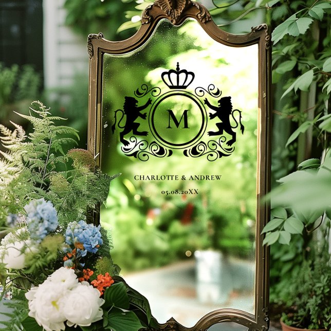 Monogram Logo, Crest, Lion, Wedding (Creator Uploaded)