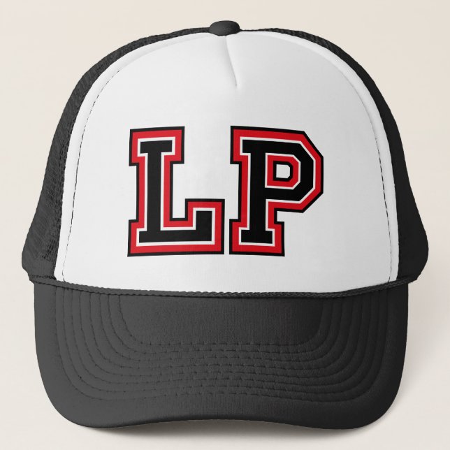 Monogram 'LP' initals Trucker Hat (Front)