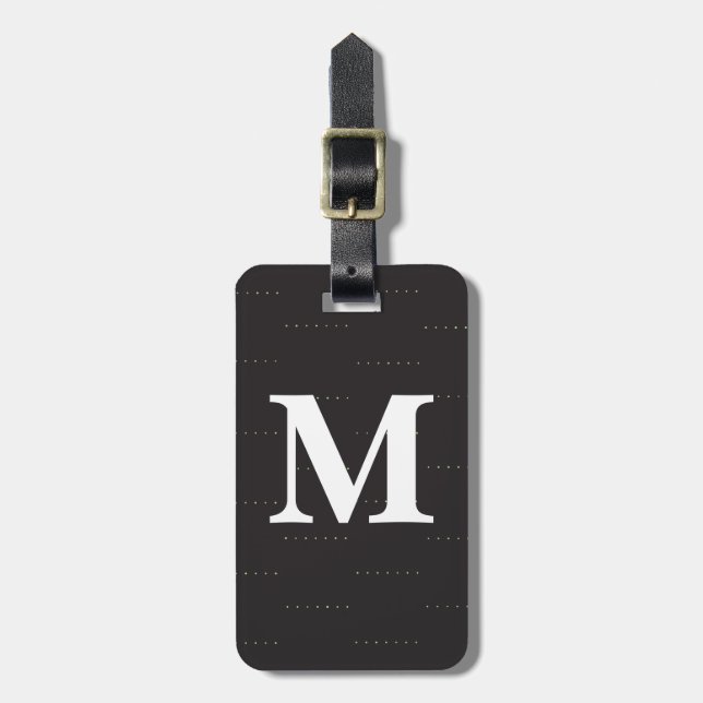 Monogram Luggage Tag (Front Vertical)