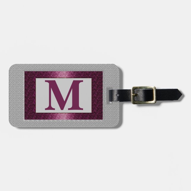 Monogram Luggage Tag (Front Horizontal)