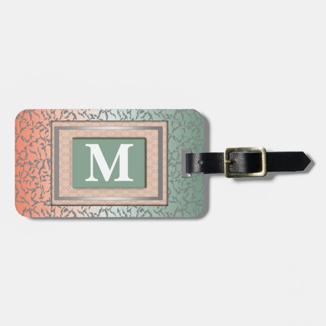 Monogram Luggage Tag (Front Horizontal)